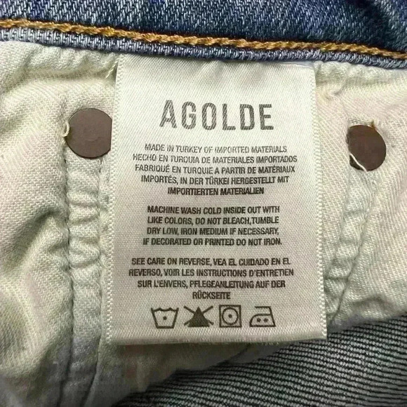 Agolde Sophie Ankle Mid Rise Skinny Jeans Size 28 - Picture 8 of 9